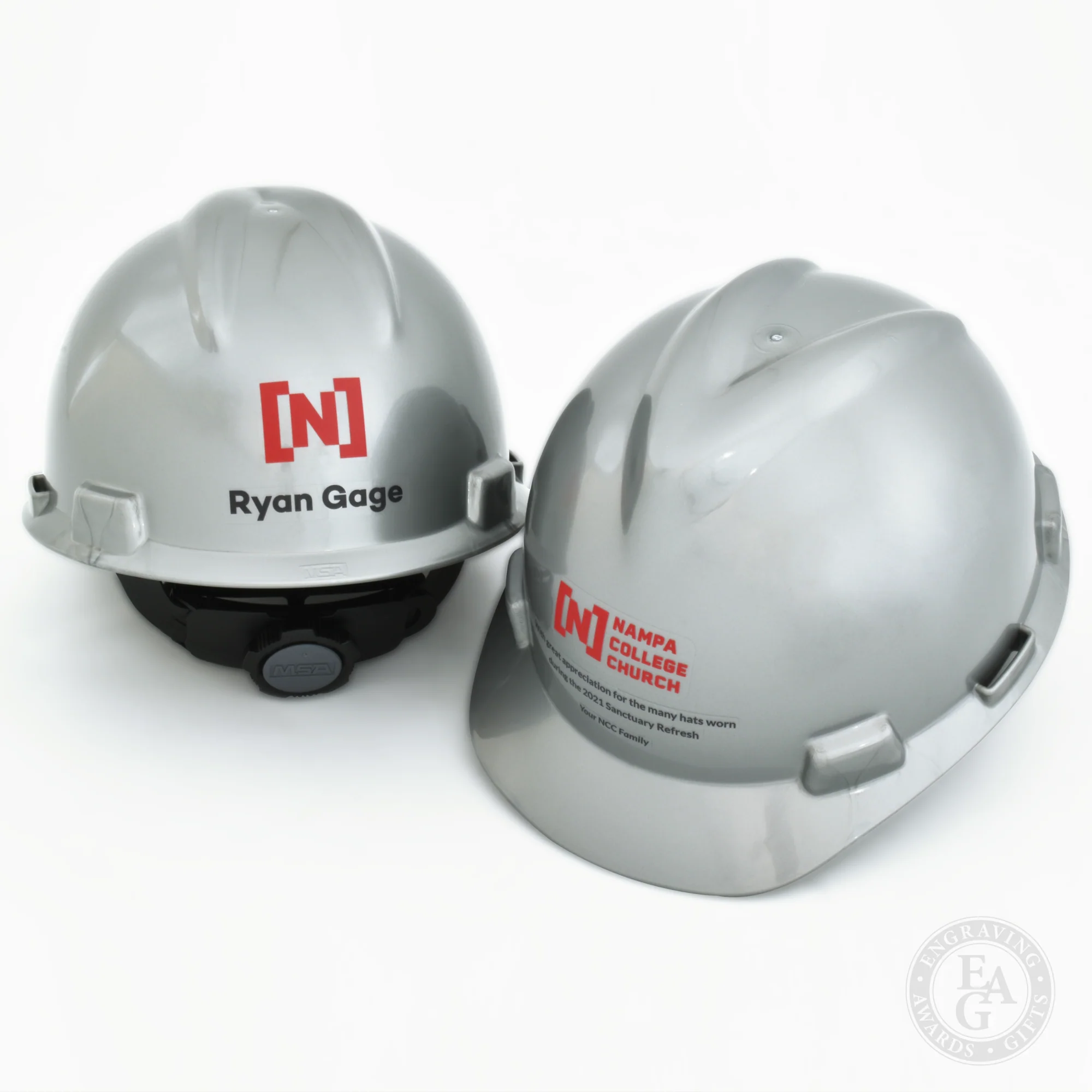 Silver Finish Ceremonial Hard Hat - Image 3
