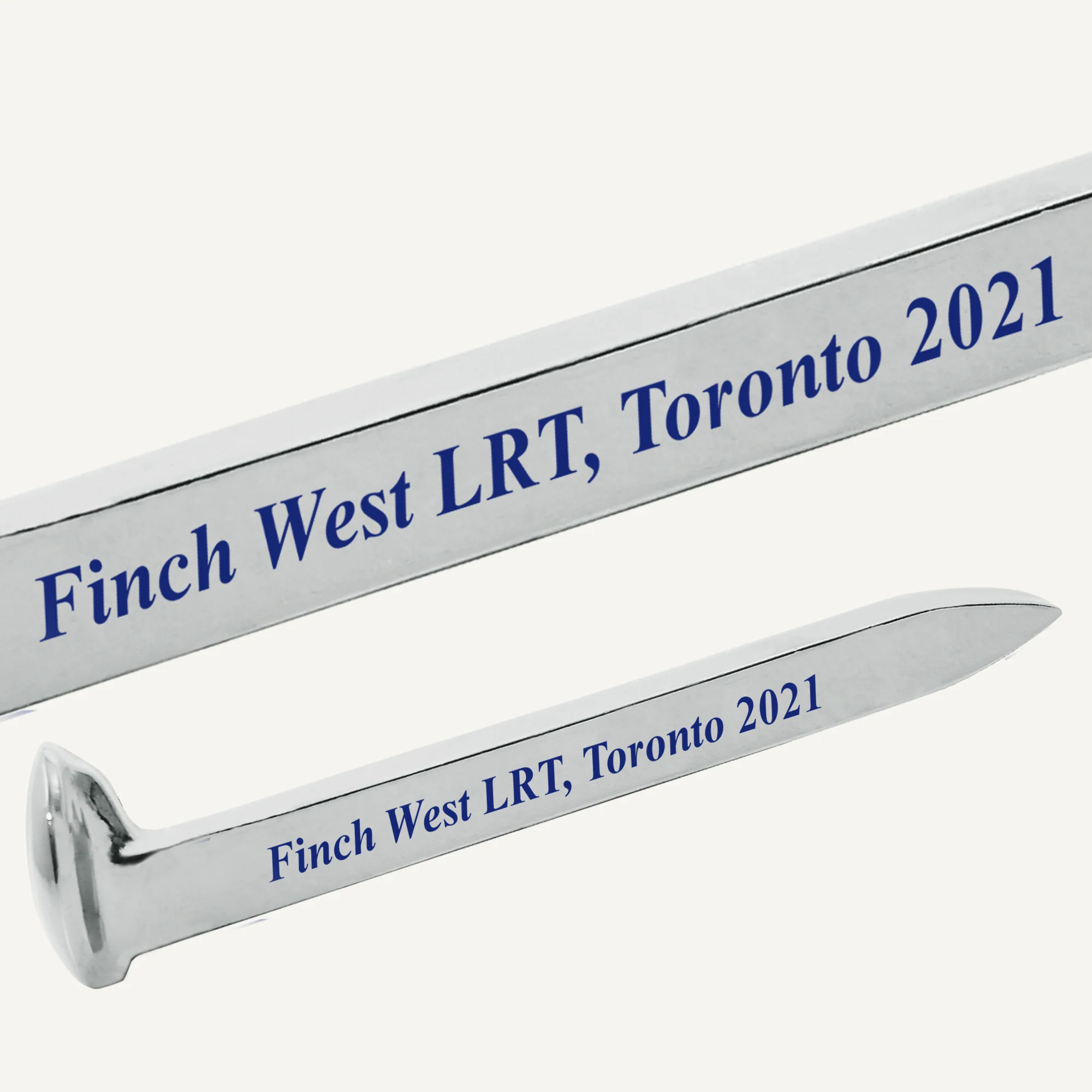 Silver Plated Ceremonial Railroad Spikes with Gift Boxes - Image 4