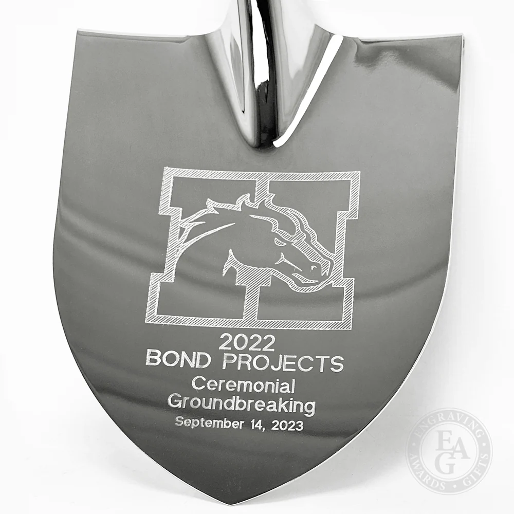 Specialty Chrome Plated Ceremonial Groundbreaking Shovel - D-Handle - Image 44