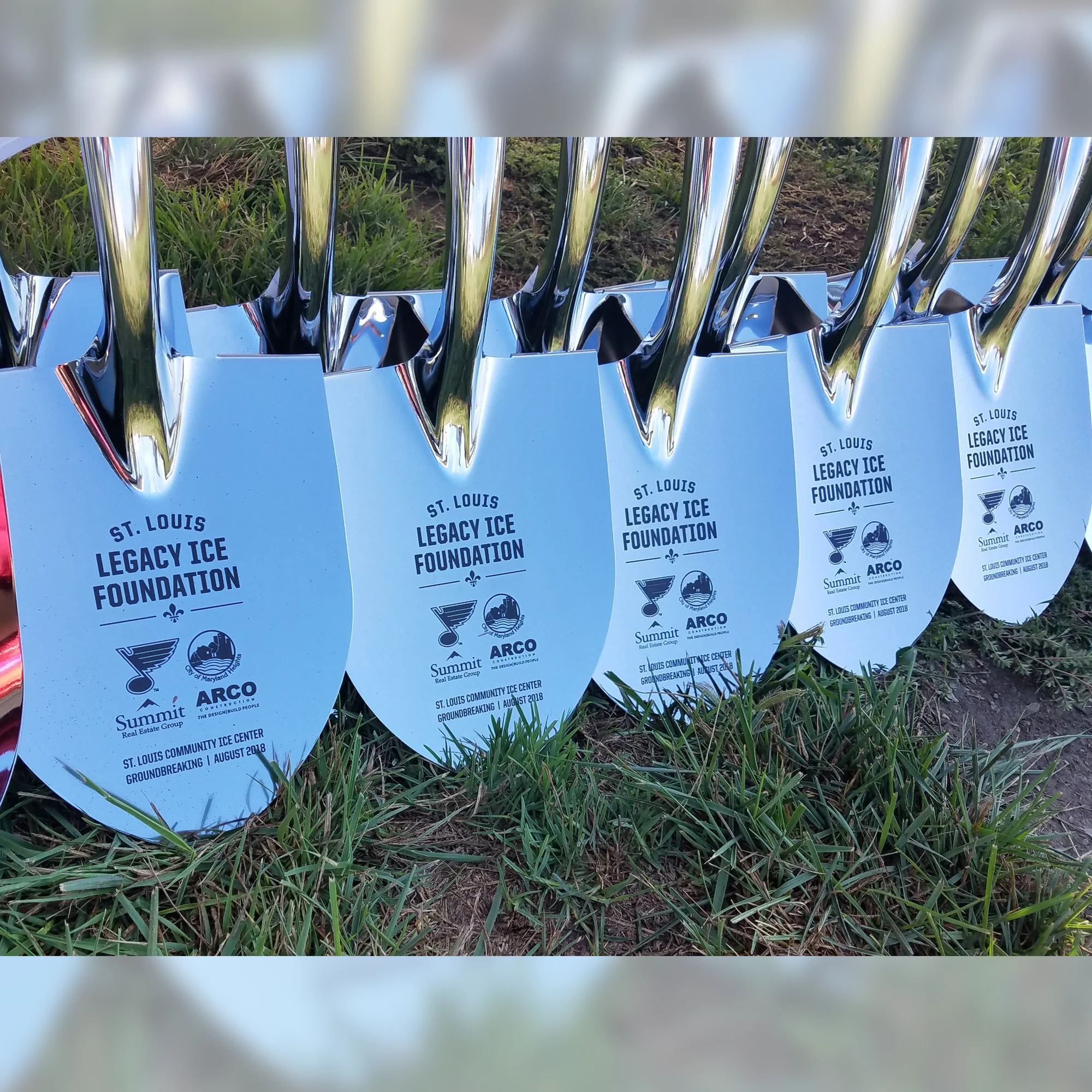 Specialty Chrome Plated Ceremonial Groundbreaking Shovel - D-Handle - Image 66