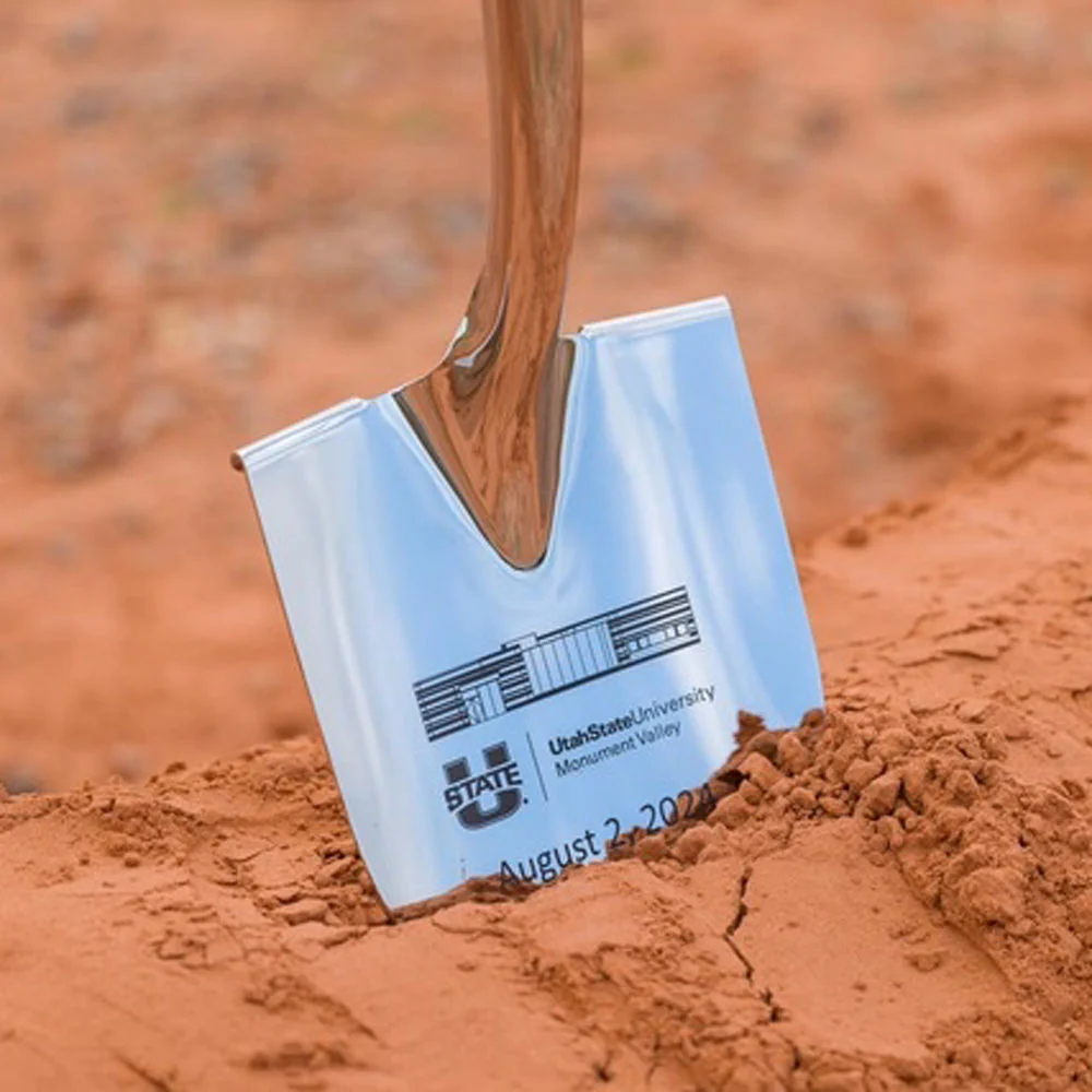 Specialty Chrome Plated Ceremonial Groundbreaking Shovel - D-Handle - Image 73