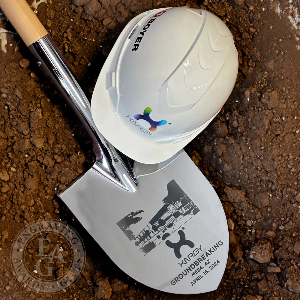 Specialty Chrome Plated Ceremonial Groundbreaking Shovel - D-Handle - Image 78
