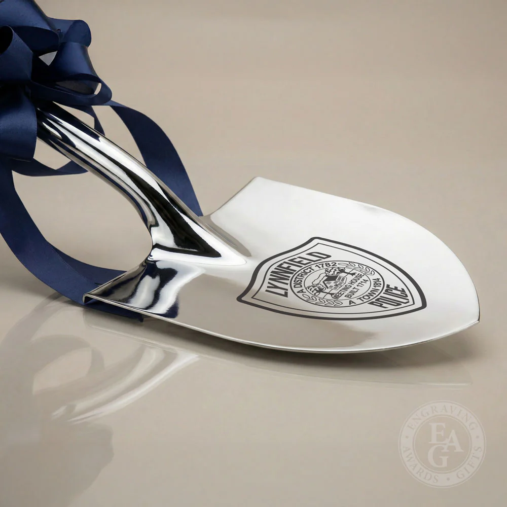 Specialty Chrome Plated Ceremonial Groundbreaking Shovel - D-Handle - Image 92