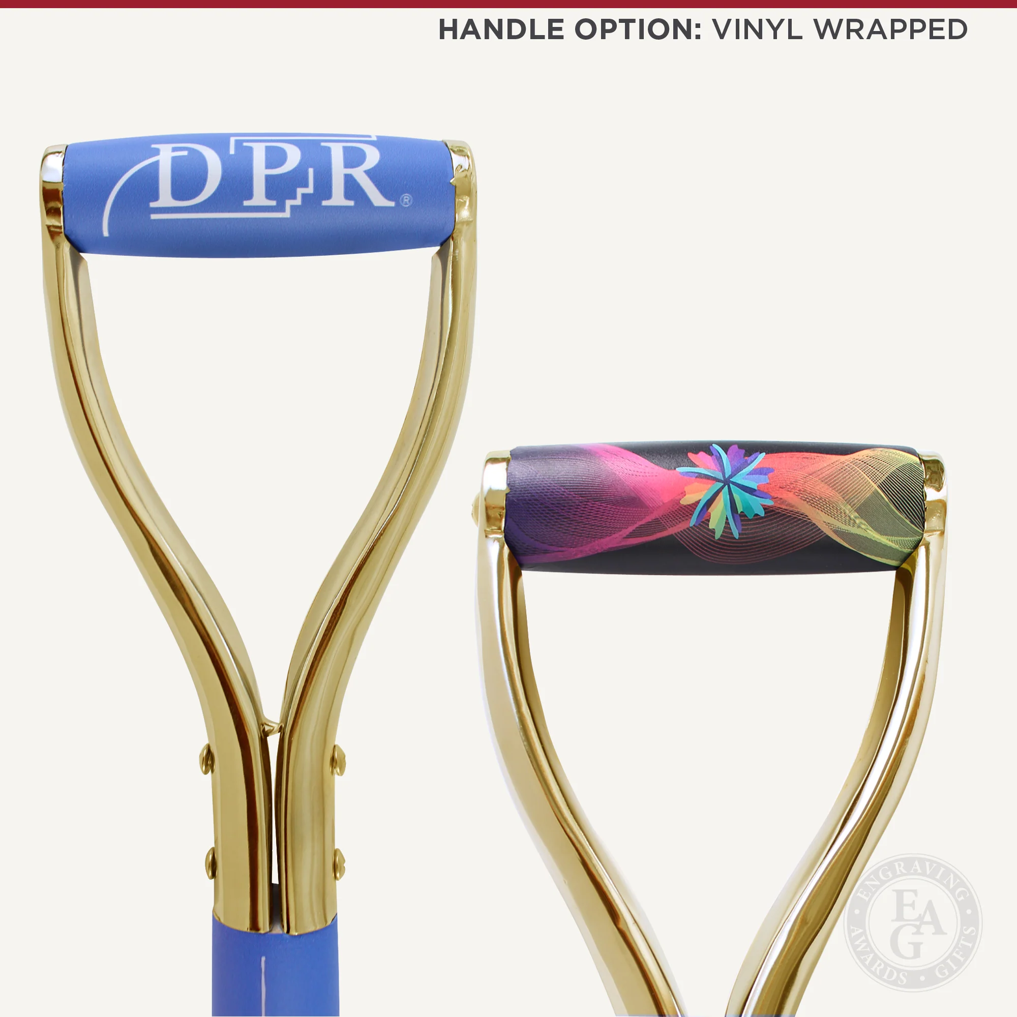 Specialty Gold Plated Ceremonial Groundbreaking Shovel - D-Handle - Image 21