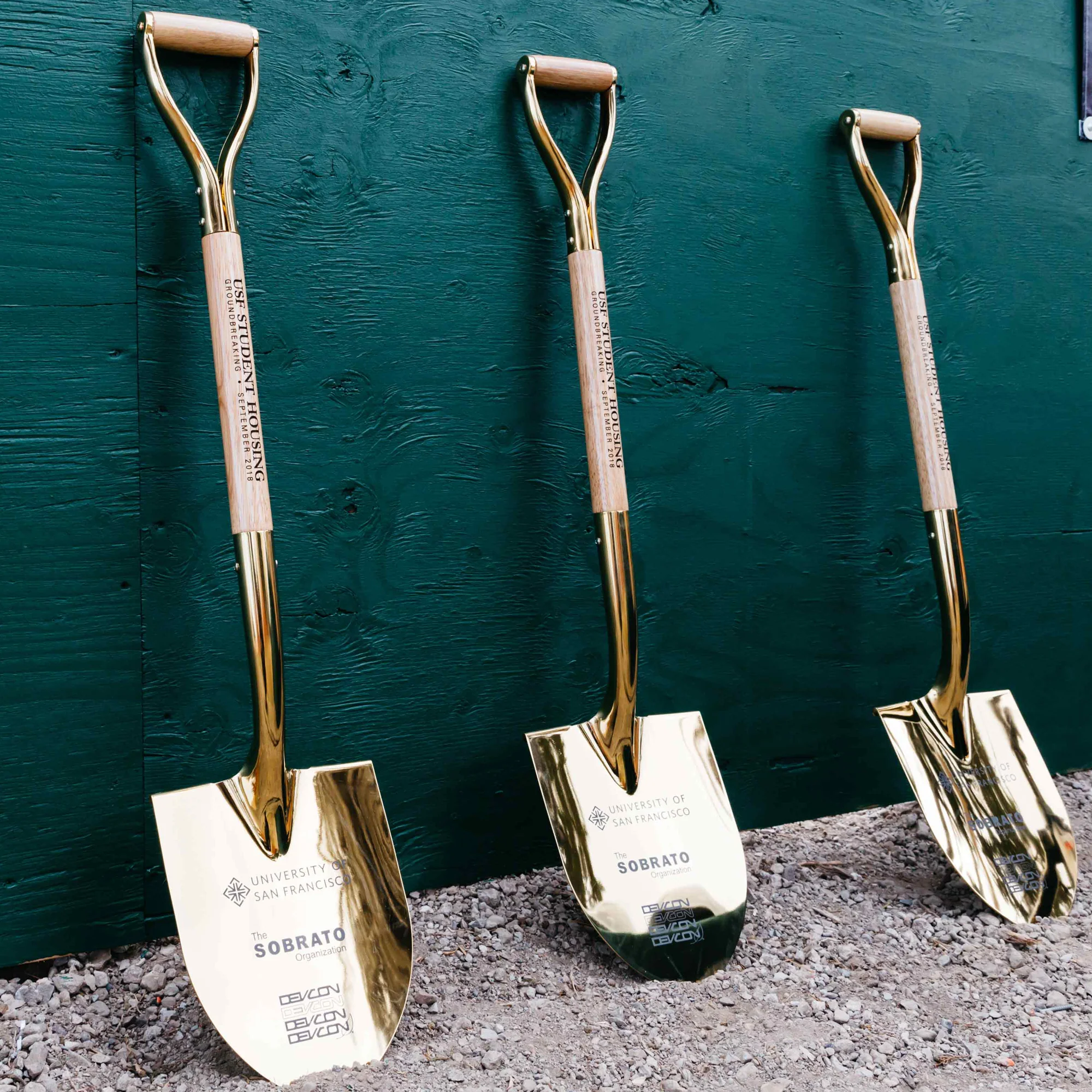 Specialty Gold Plated Ceremonial Groundbreaking Shovel - D-Handle - Image 30