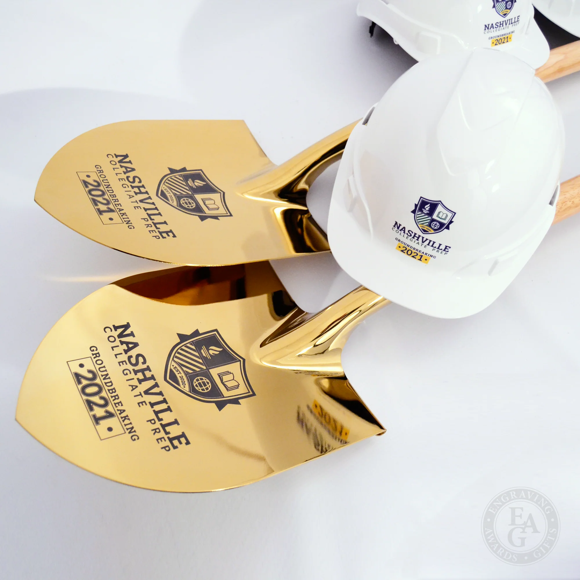 Specialty Gold Plated Ceremonial Groundbreaking Shovel - D-Handle - Image 41