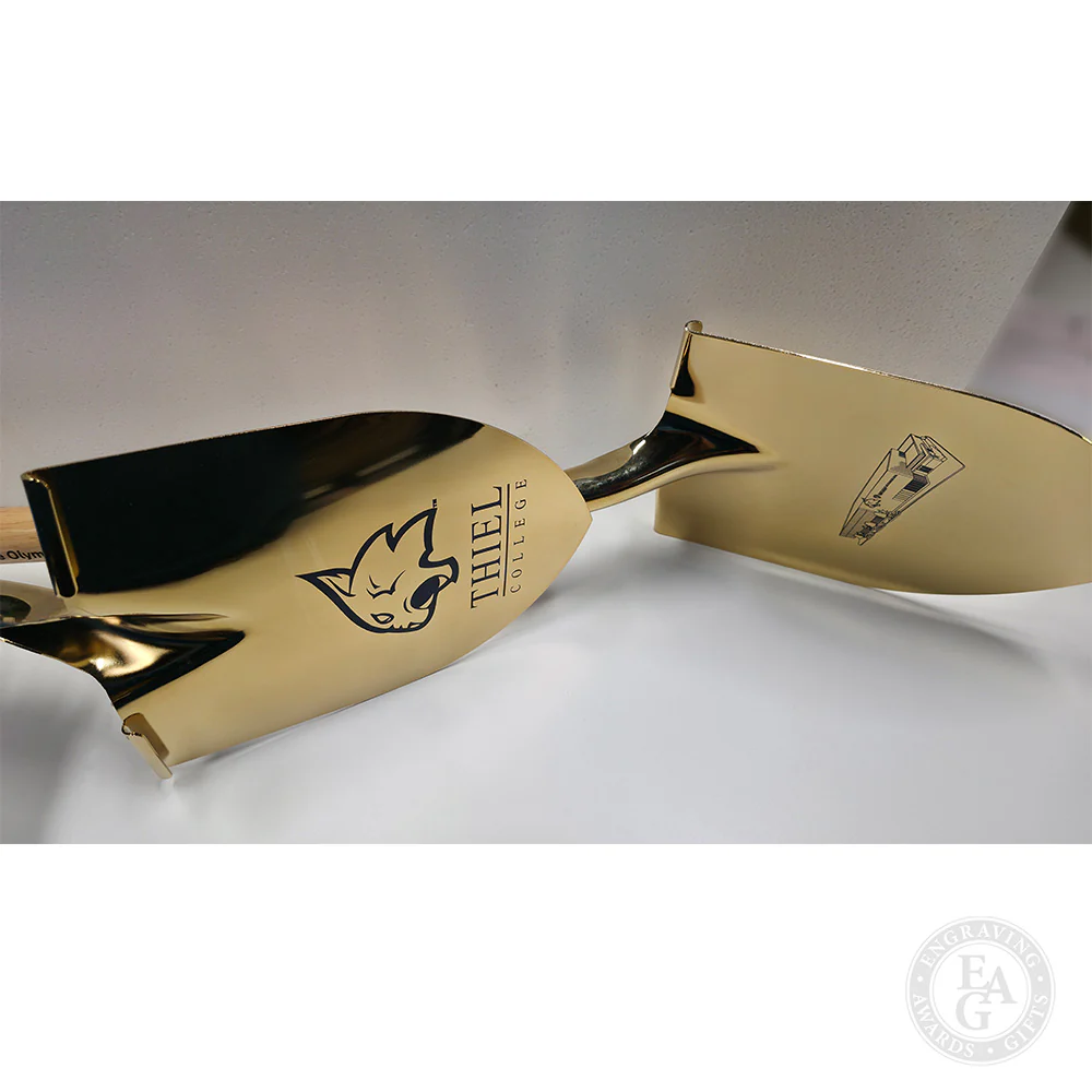 Specialty Gold Plated Ceremonial Groundbreaking Shovel - D-Handle - Image 72
