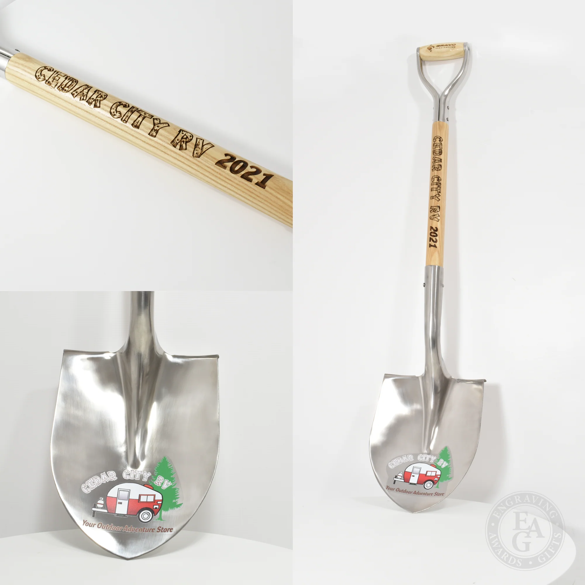 Stainless Steel Ceremonial Groundbreaking Shovel - Image 16