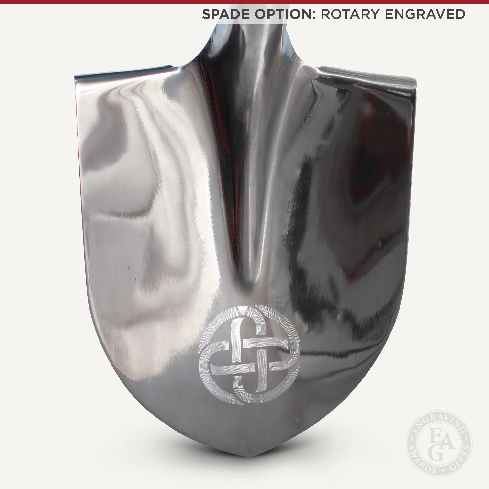 Stainless Steel Ceremonial Groundbreaking Shovel - Image 3