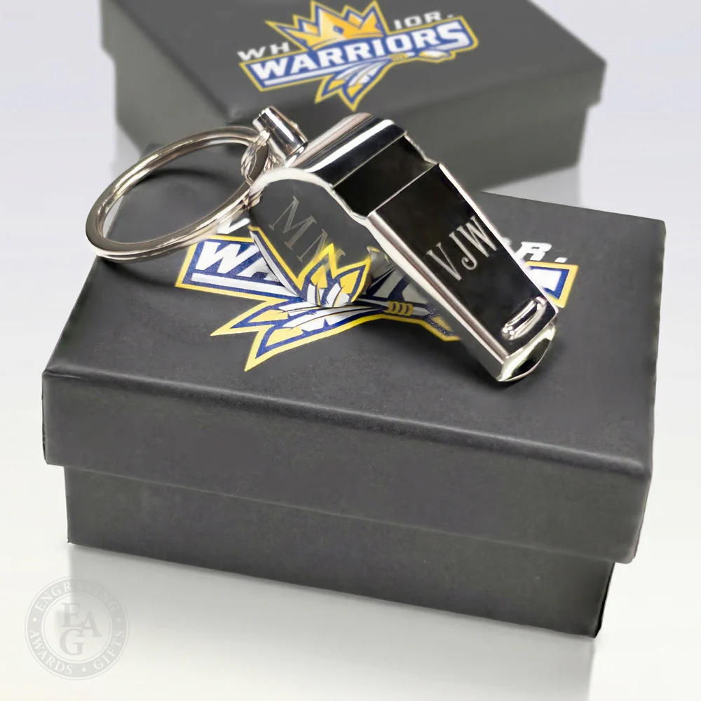 Stainless Steel Whistle Keychain - Image 5