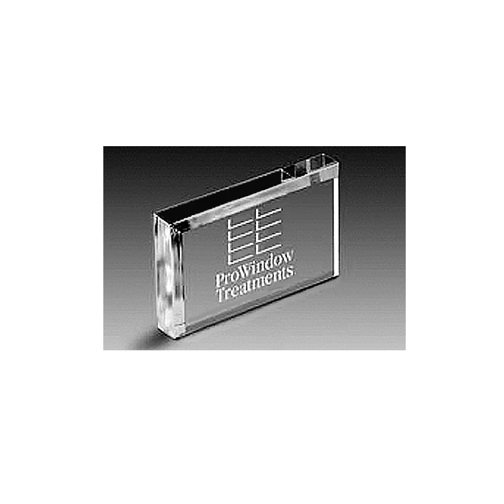 Clear Straight Beveled Acrylic Paperweight - Image 4