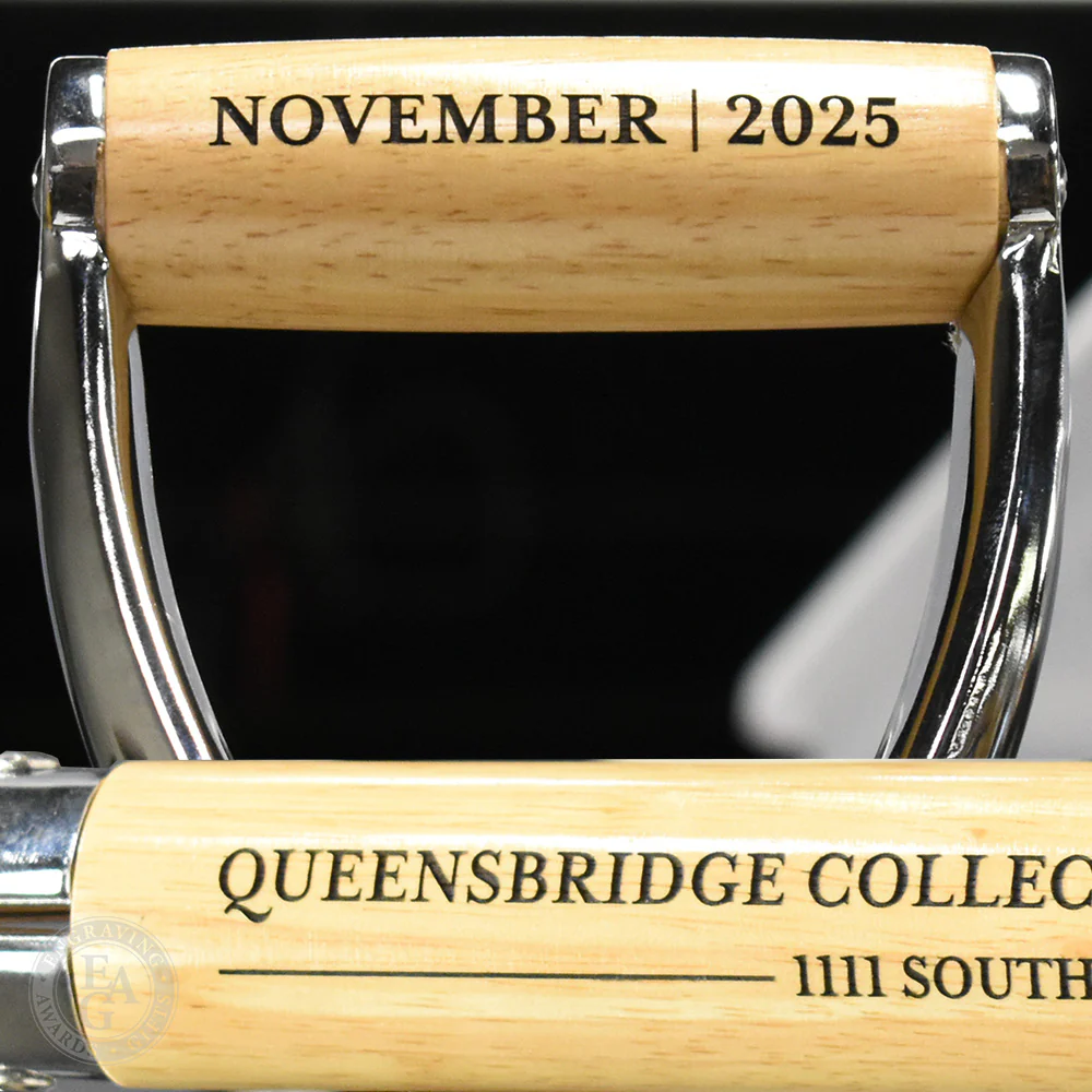 Groundbreaking Ceremonial Shovel Kit - Traditional Chrome Plated D-Handle - Image 26