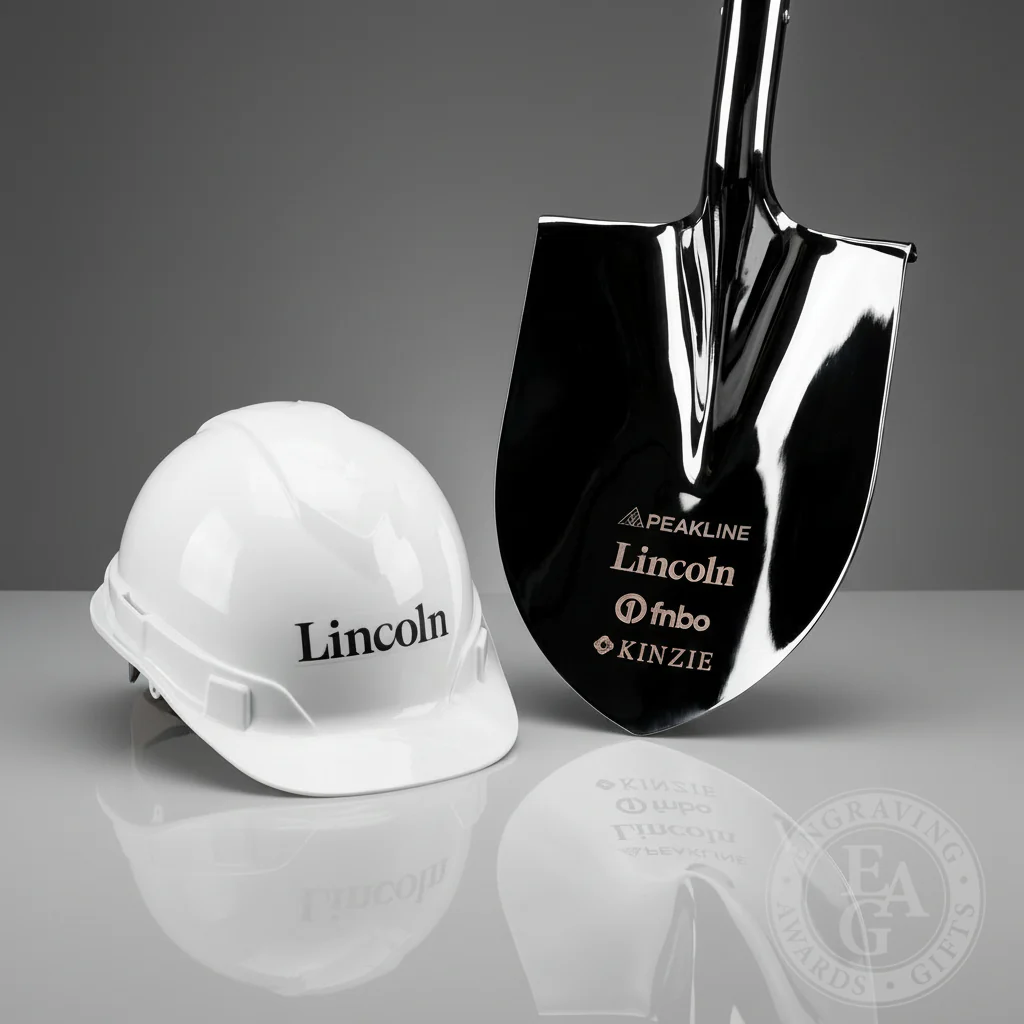 Traditional Chrome Plated Ceremonial Groundbreaking Shovel - D-Handle - Image 31