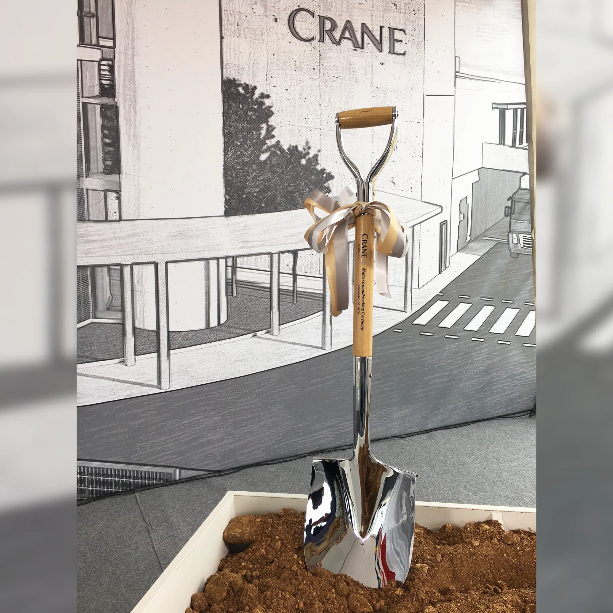 Traditional Chrome Plated Ceremonial Groundbreaking Shovel - D-Handle - Image 35
