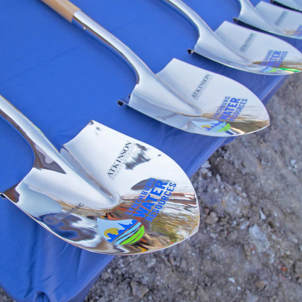 Traditional Chrome Plated Ceremonial Groundbreaking Shovel - D-Handle - Image 51
