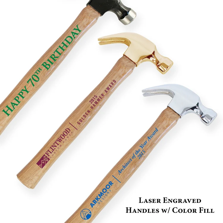 Walnut Plaque with Chrome Plated Hammer - Image 4